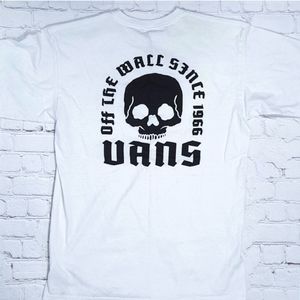 Vans White Off The Wall Logo Short Sleeve T-shirt